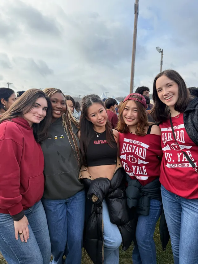 Eliana and friends at Harvard-Yale Game 2025