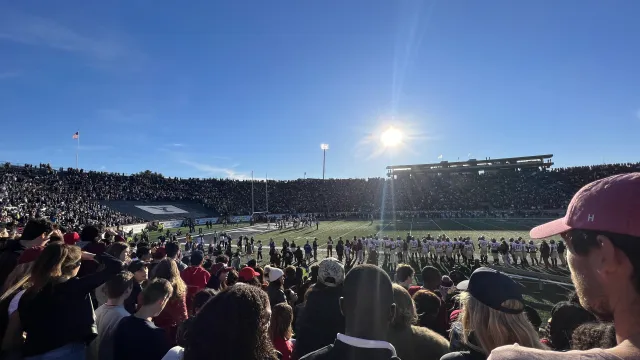 Harvard-Yale football game at Yale Stadium