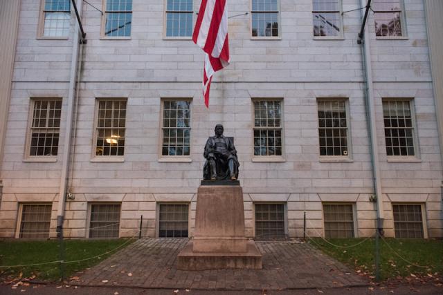 John Harvard statue