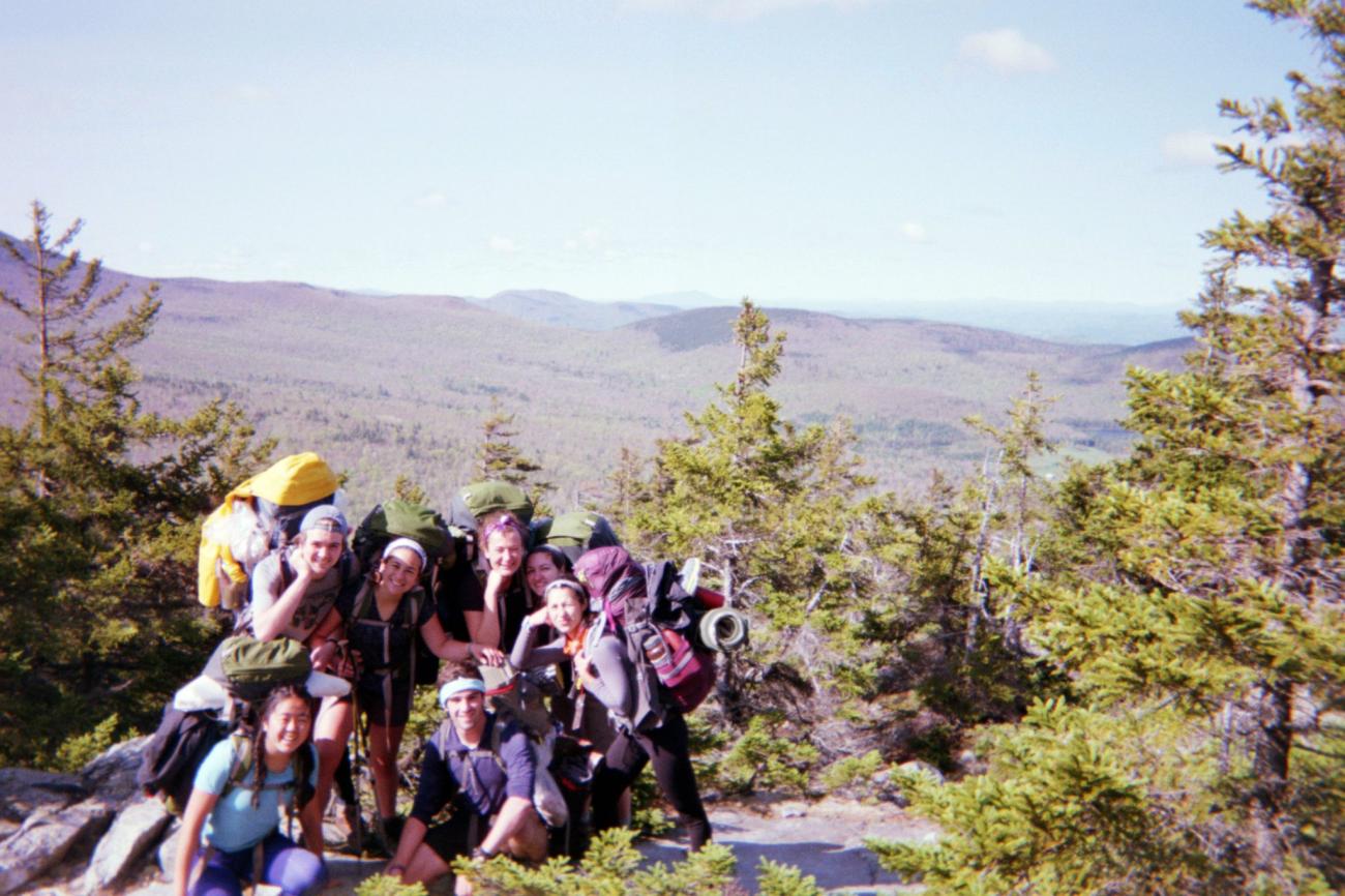 Hiking group on a mountain