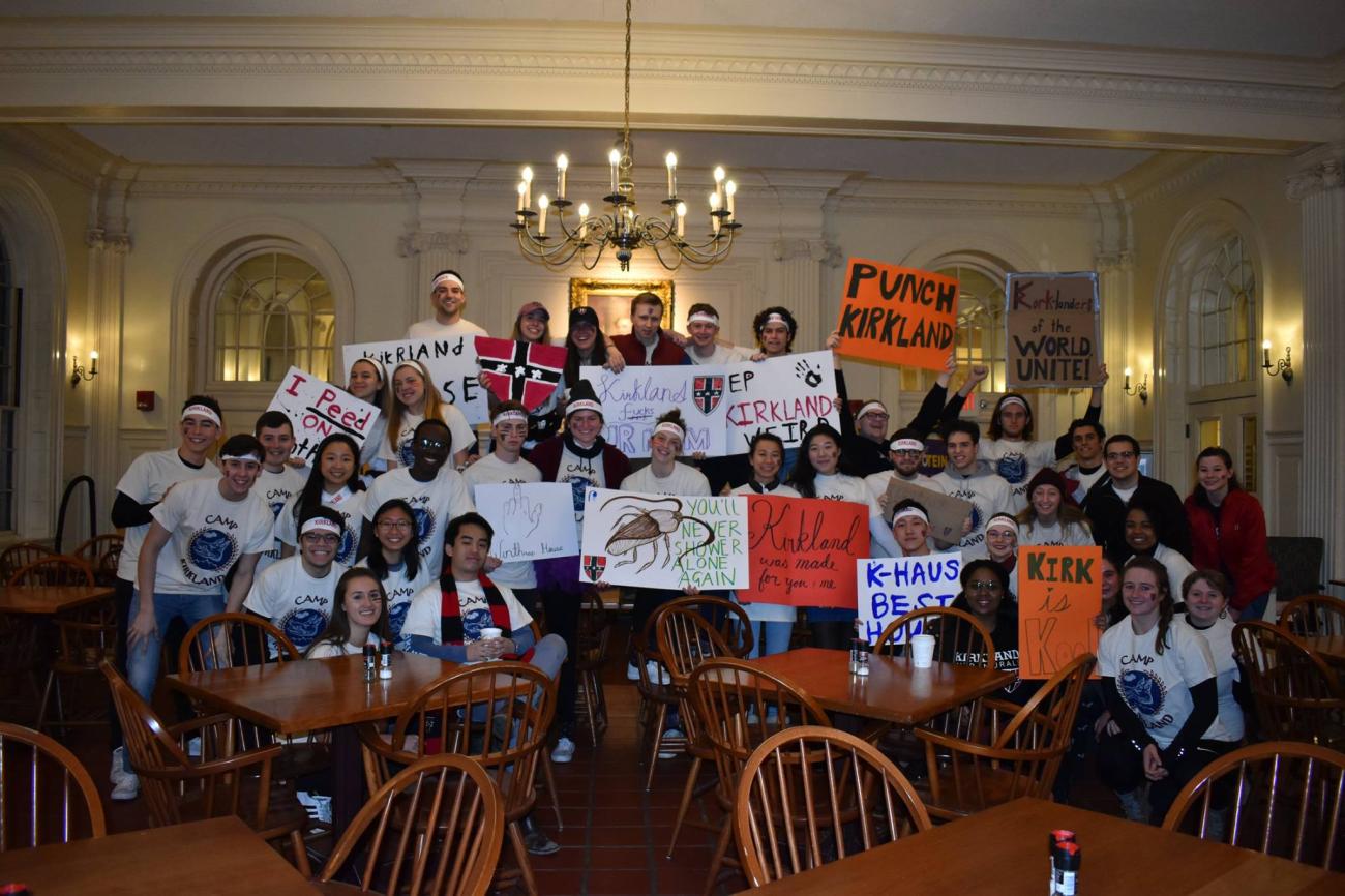 Kirkland House students dressed up for Housing Day 2019