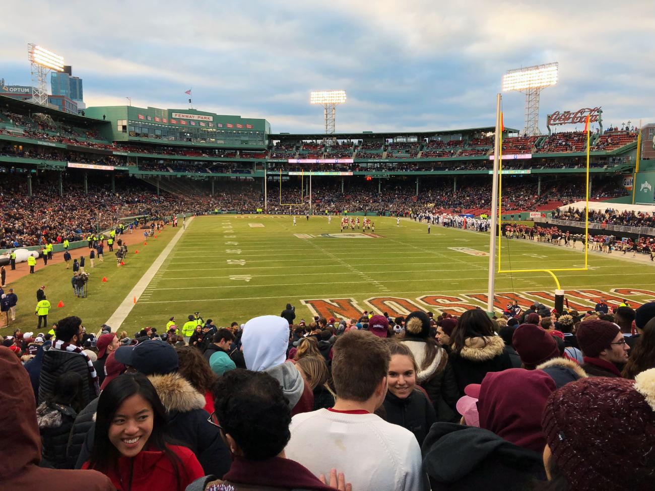 Stadium packed with people