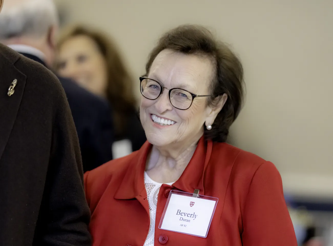 Beverly Duran '82 smiling at the camera.