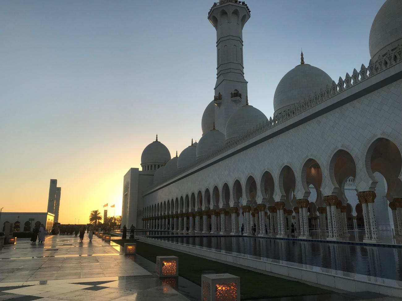 A mosque in Abu Dhabi