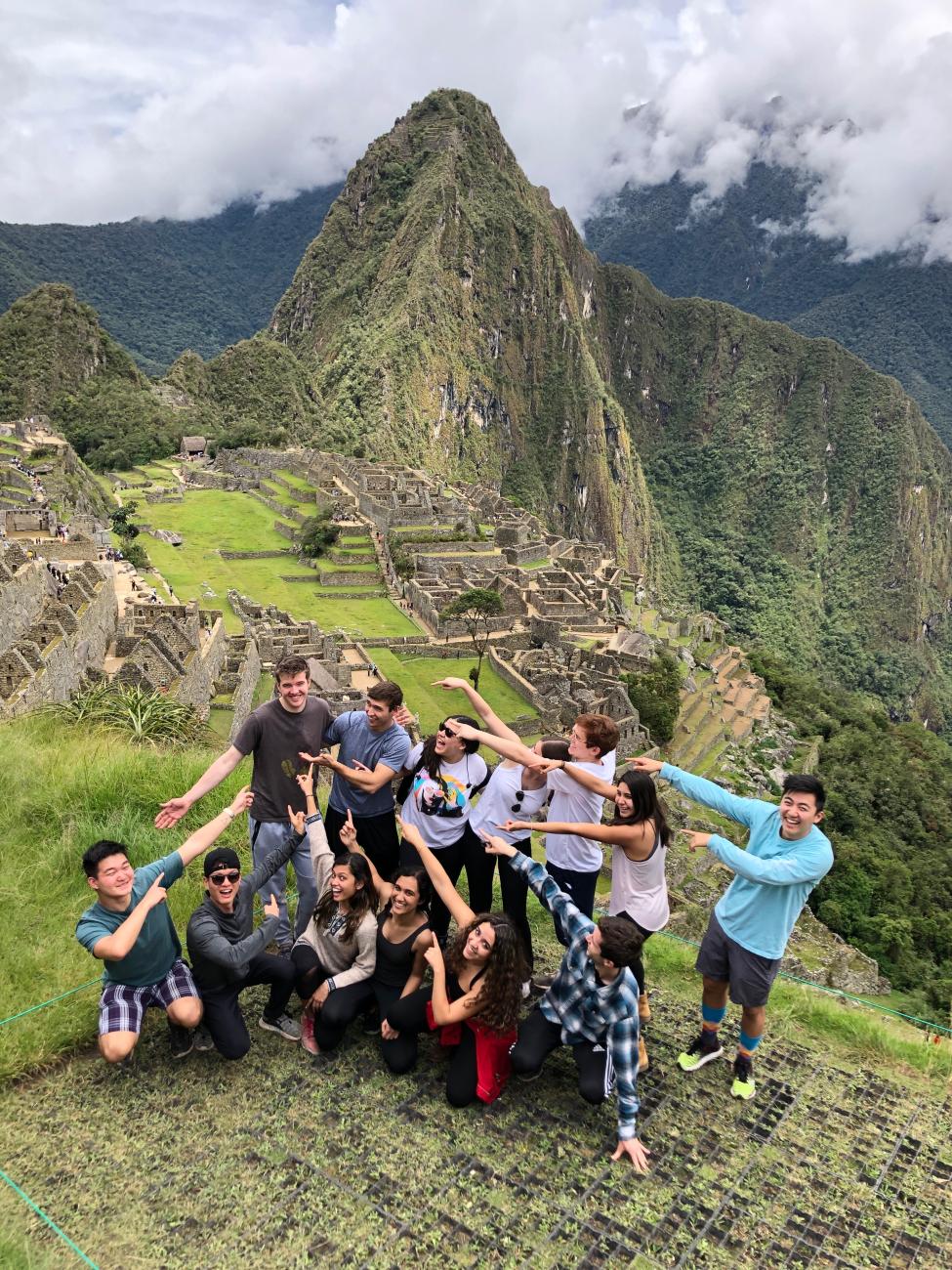 Harvard Model United Nations Latin America team at Machu Picchu.