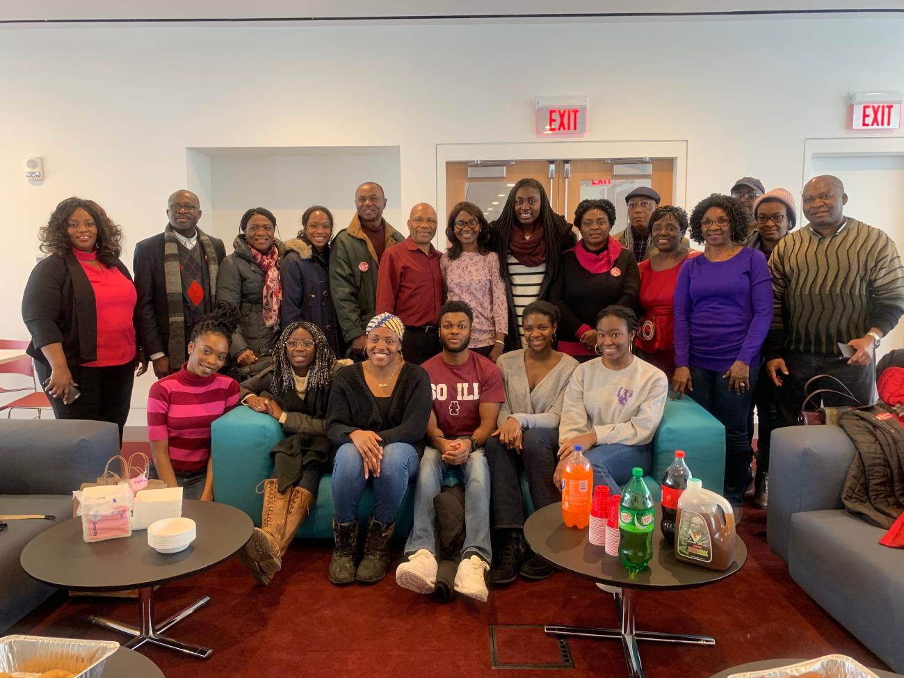 Students and their parents from Harvard&#039;s Nigerian Students Association