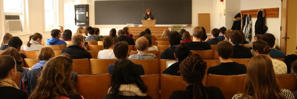 back of classroom with students