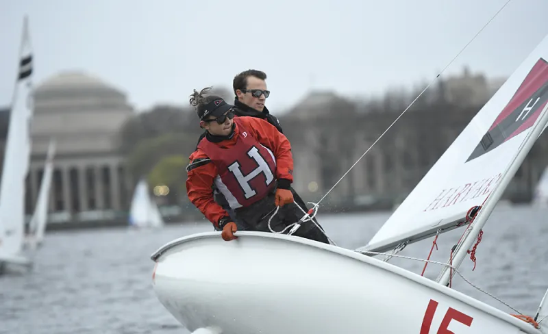 student on boat