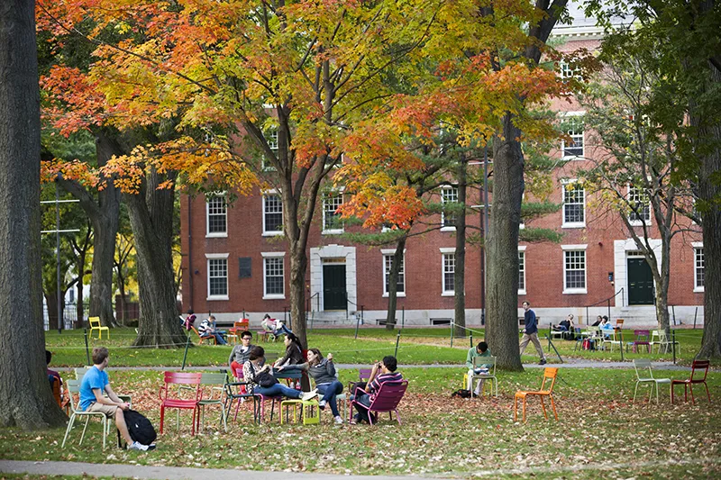 Take a virtual tour (Image: Harvard Yard in the Fall)