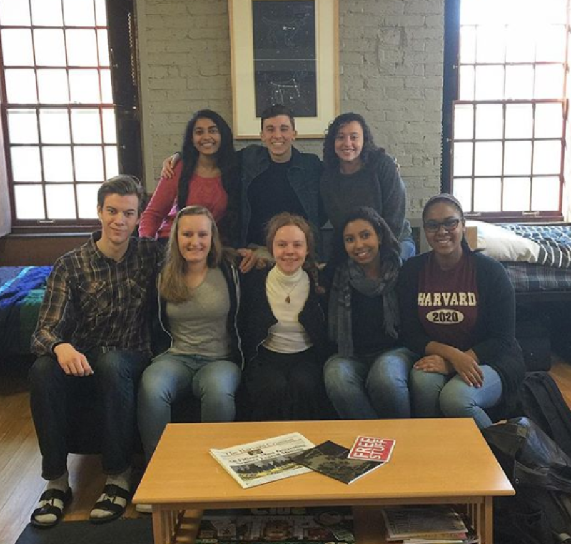 My blocking group sat together on Housing Day 2017 waiting to find out which house we would be in