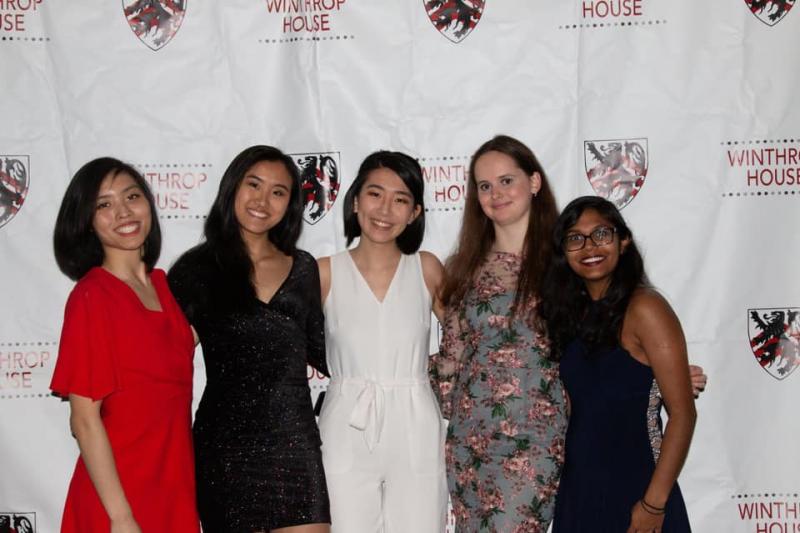 A photo of my blockmates and I at the 2019 Winthrop Spring Formal