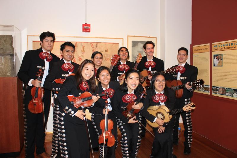 Mariachi group portrait at their performance