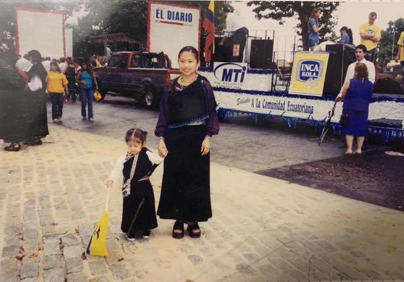 A picture of Amy and her mother