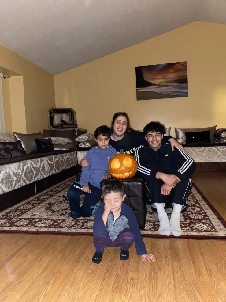 Carving pumpkins