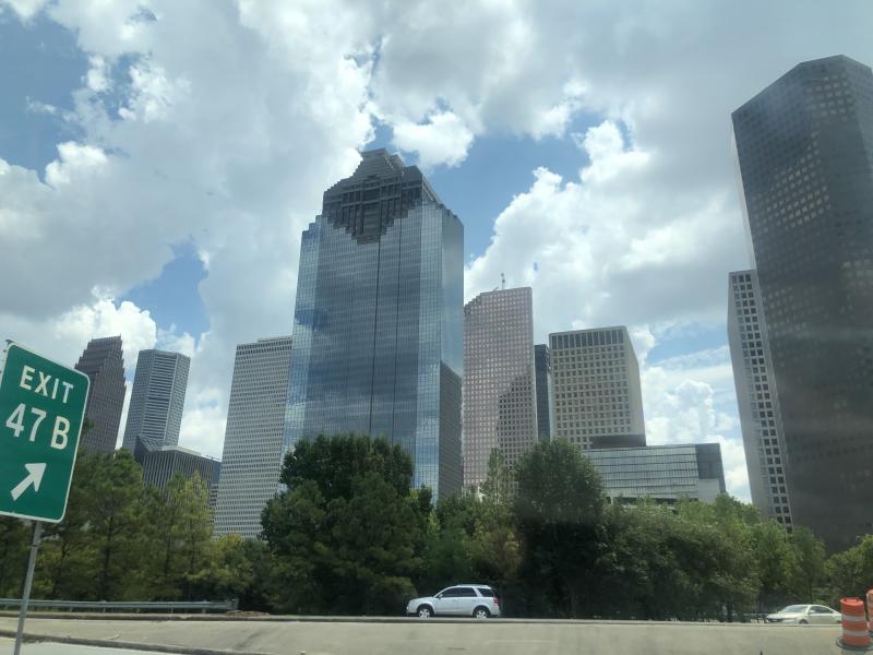 the Houston skyline