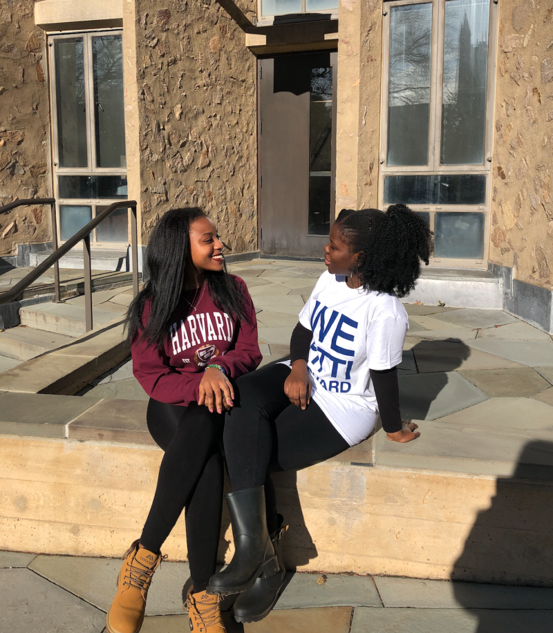 My friend from Yale and I in New Haven, about to go for the 2019 Harvard Yale game.