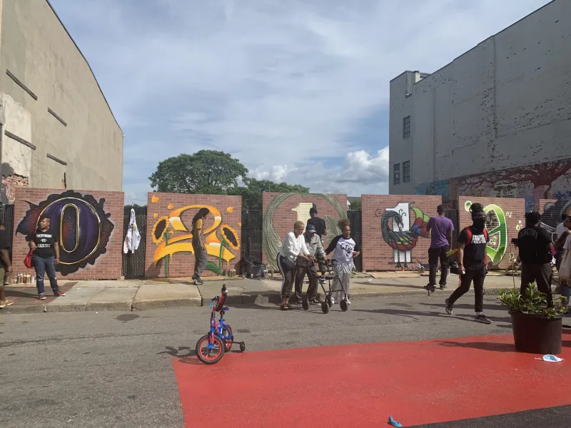 here is a mural of the Nubian Square zip code.