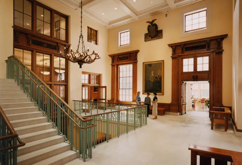 Barker Center Atrium View