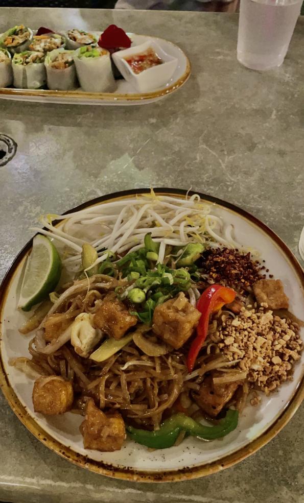 Tofu pad thai from Sugar & Spice