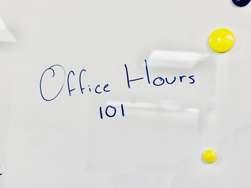 It's okay if you have no idea what office hours are. What matters is how much you use them now that you are here!