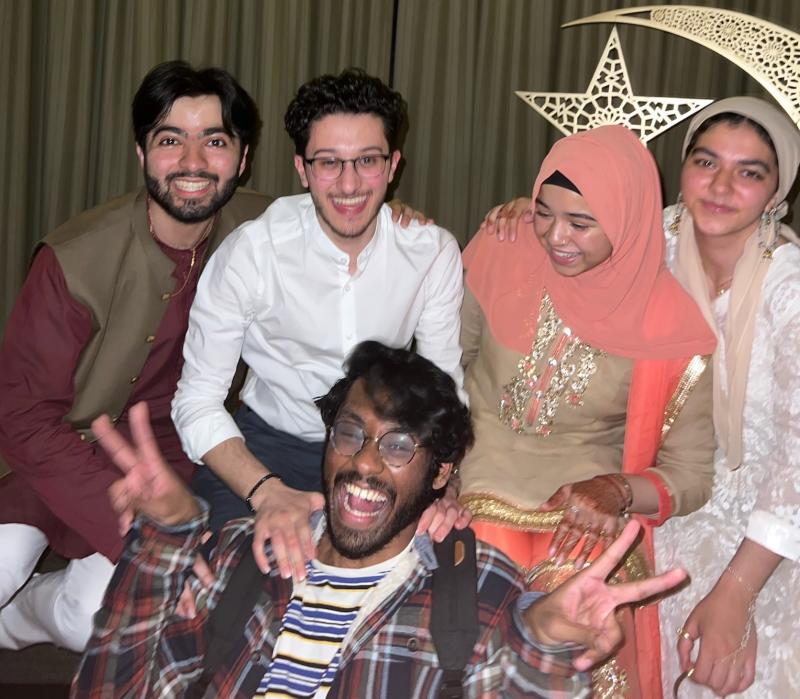 Samia and her friends at Chand Raat (South Asian event the night before Eid.