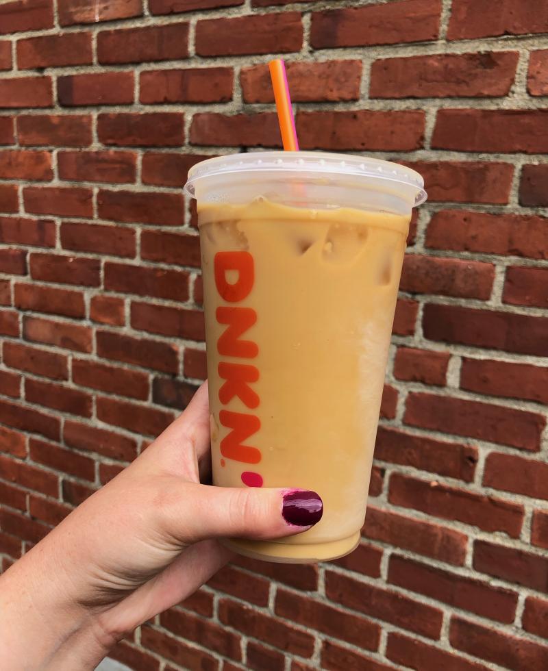 Photo of an iced coffee from Dunkin' Donuts