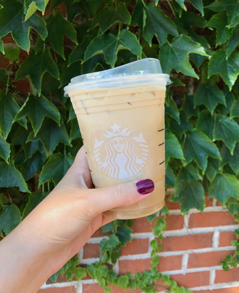 Photo of an iced coffee from Starbucks
