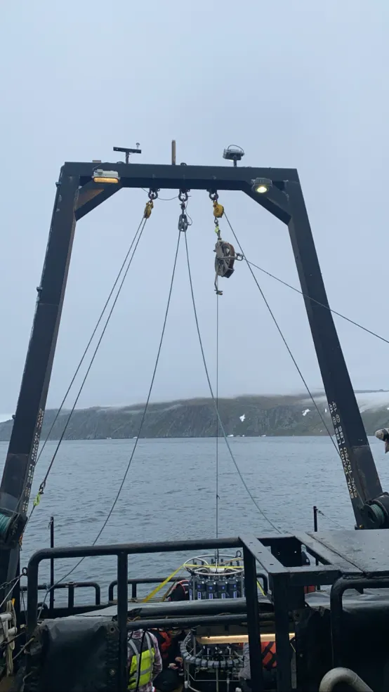 Image of Russian Diome Island from the boat