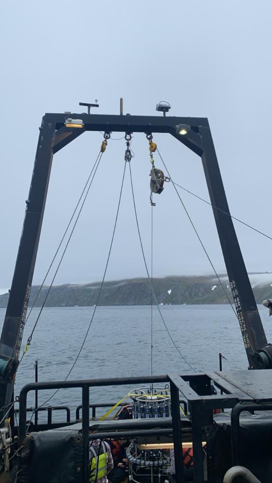 Image of Russian Diome Island from the boat