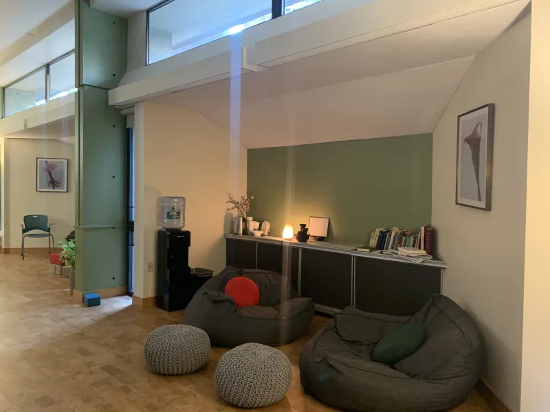 A picture of Mather tranquility room with beanbags