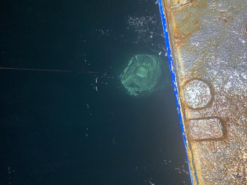 CTD soaking at the surface of the water