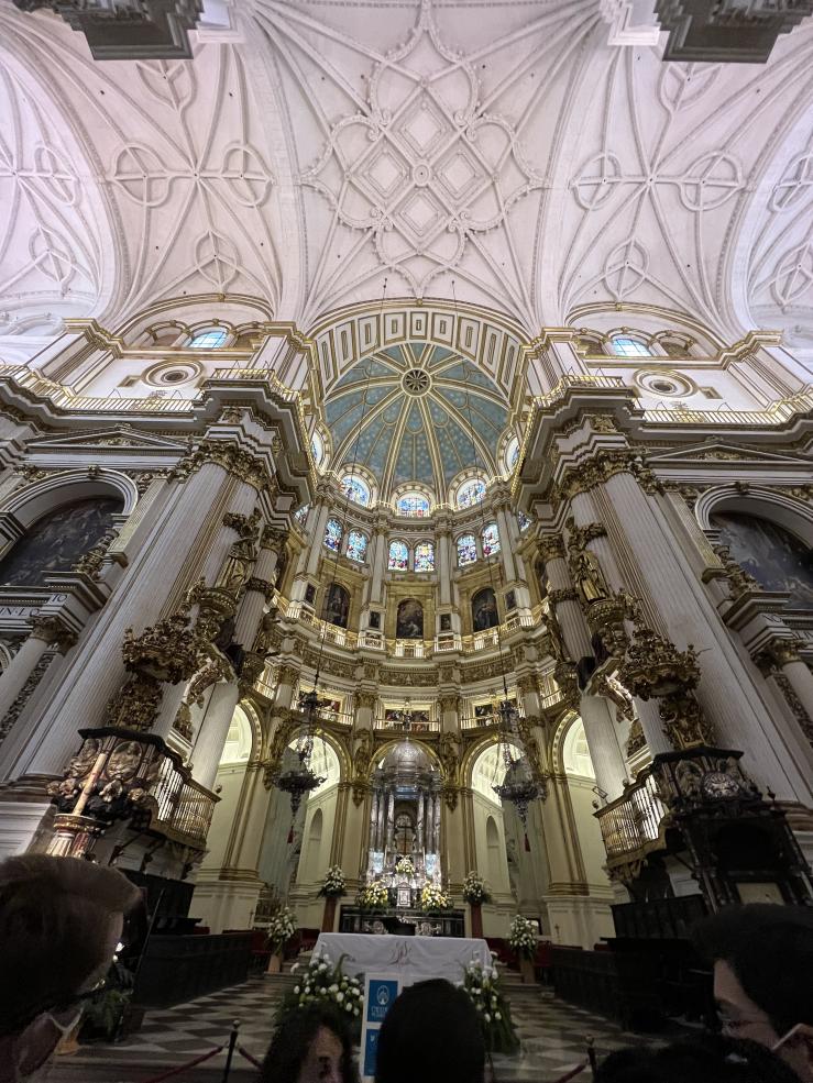 Image of the inside of Granada Cathedral