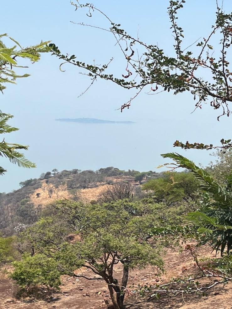 A view of Lake Chapala and the island &quot;Isla del Presido&quot;