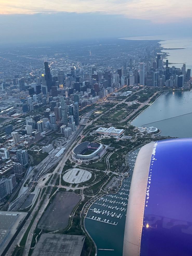 Aerial view of Chicago