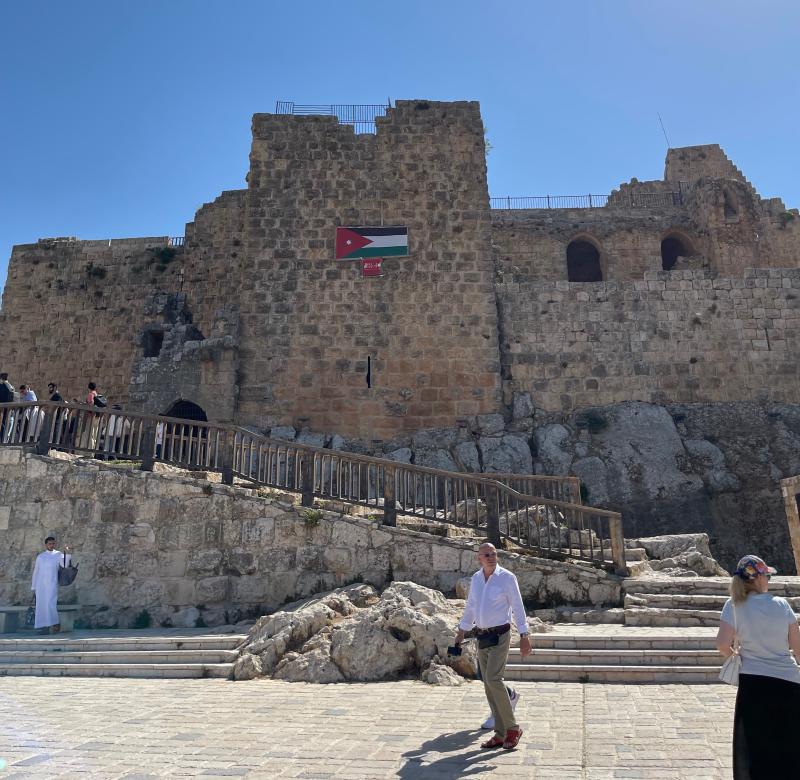 A photograph of Ajloun castle