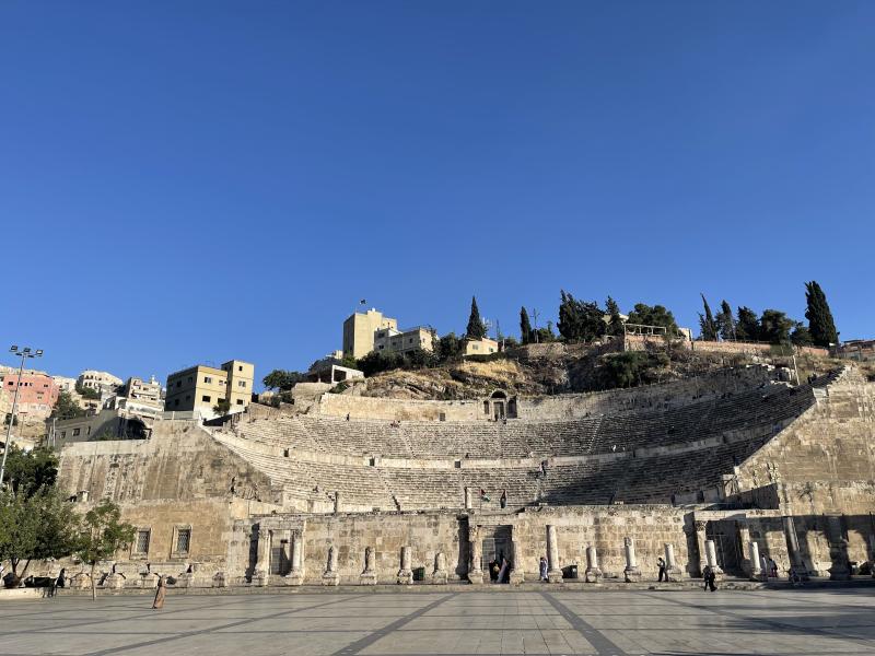 A photograph of the Roman Amphitheater in Amman