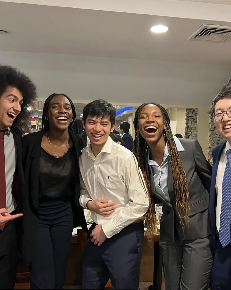 A picture of myself and four of my friends who have done HMC since our first year