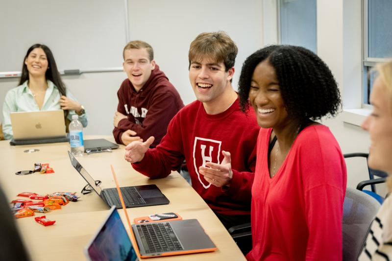 Picture of students laughing
