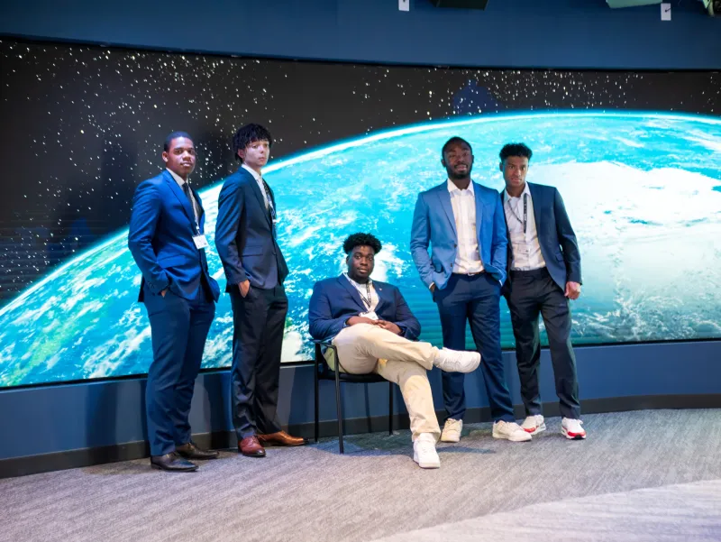 Denzel and the rest of his fellow Patti Grace Smith fellows at Lockheed Martin.