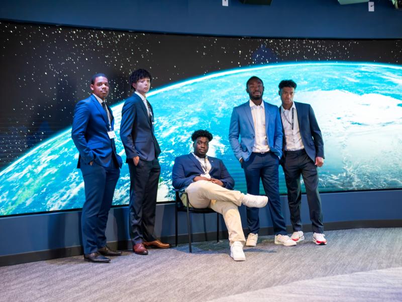 Denzel and the rest of his fellow Patti Grace Smith fellows at Lockheed Martin.