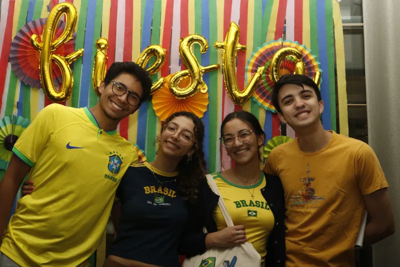 Students posing for a photo
