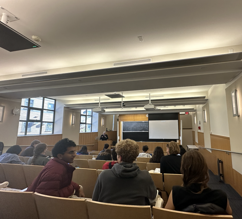 Image of lecture hall in the Biological Laboratories