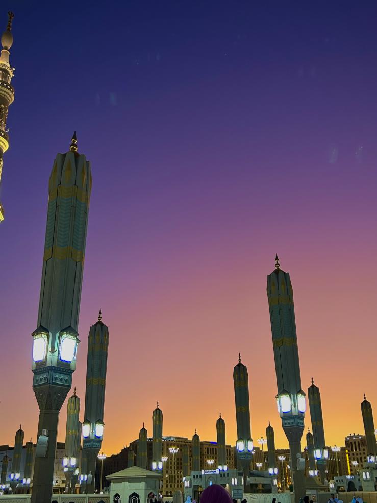 Sunset at Masjid al-Nabawi