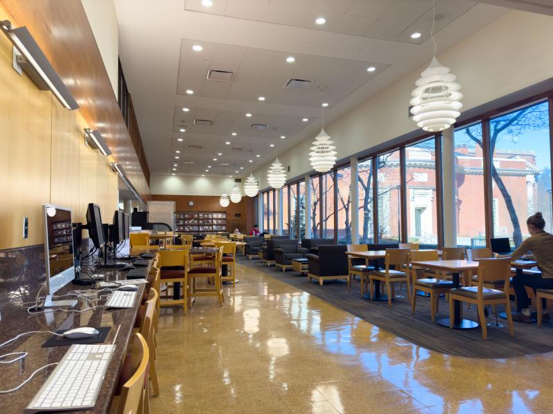 Lamont Library Café.