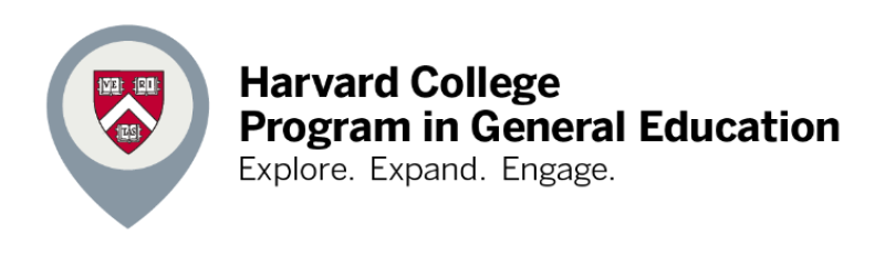A screenshot of the &quot;Harvard College Program in General Education&quot; logo.