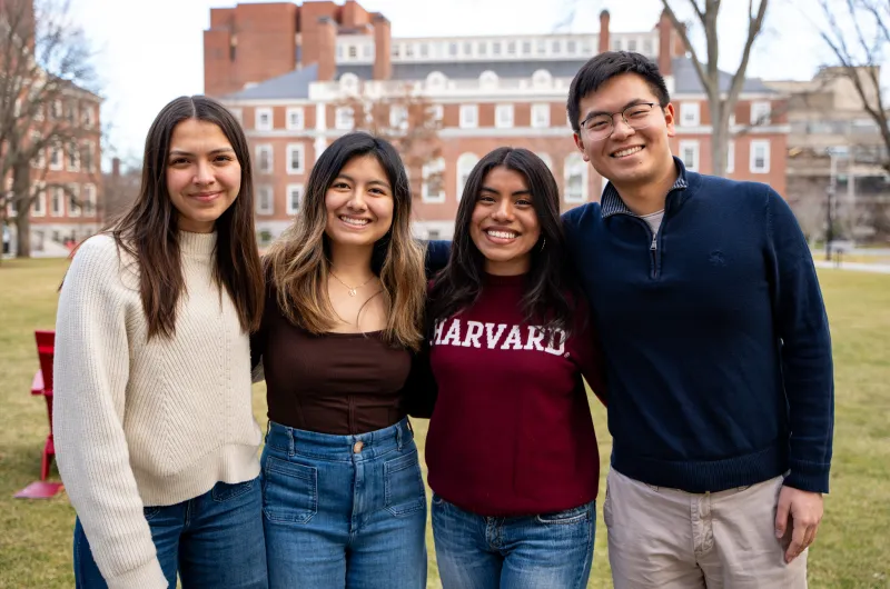 This is a picture of the four HFGP student coordinators who were a part of the team in the spring of 2024. 