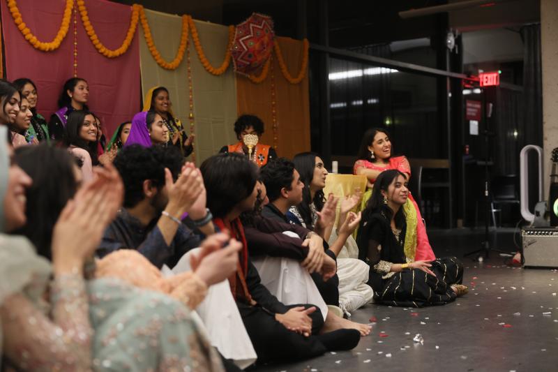 Students enjoy their time at Mock Mehndi watching several performances throughout the night.
