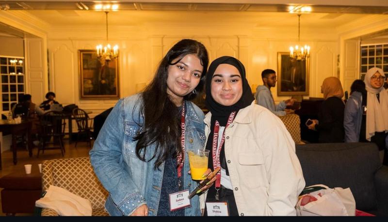 Two incoming Harvard Bengali students
