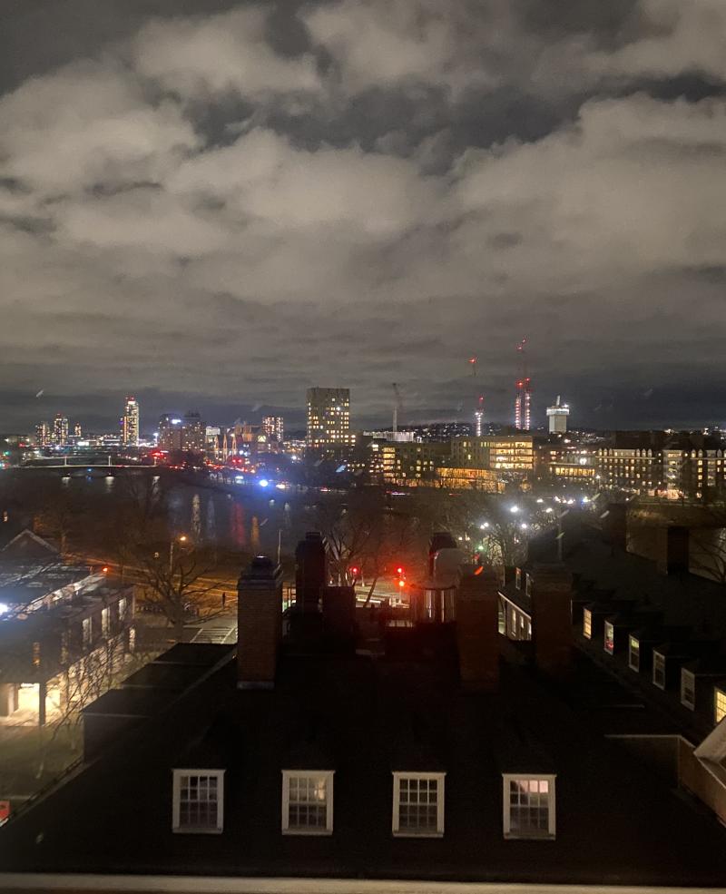 city view from quincy house penthouse