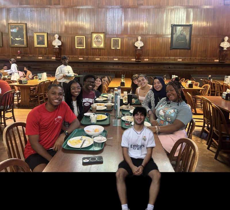 FYRE Family having a meal together